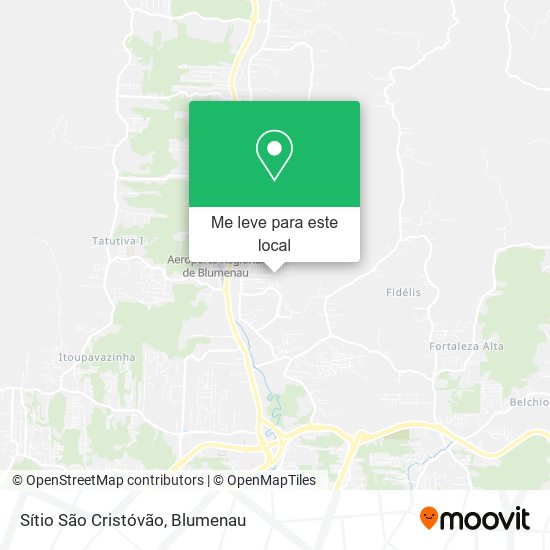 Sítio São Cristóvão mapa