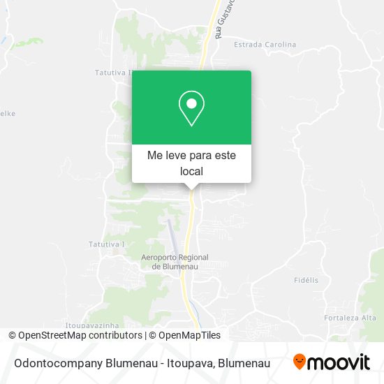 Odontocompany Blumenau - Itoupava mapa