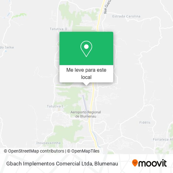 Gbach Implementos Comercial Ltda mapa