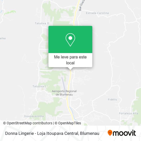 Donna Lingerie - Loja Itoupava Central mapa