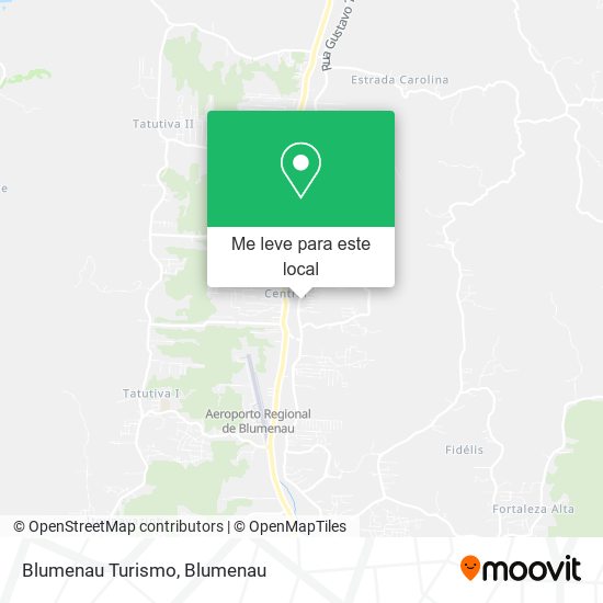 Blumenau Turismo mapa