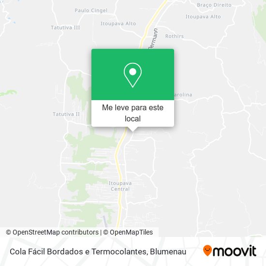 Cola Fácil Bordados e Termocolantes mapa