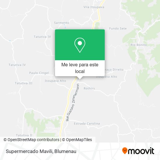 Supermercado Mavili mapa