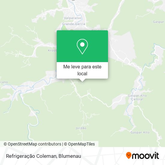 Refrigeração Coleman mapa