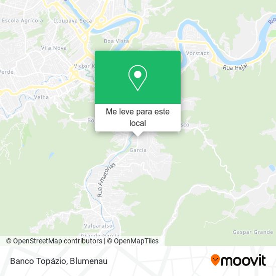 Banco Topázio mapa