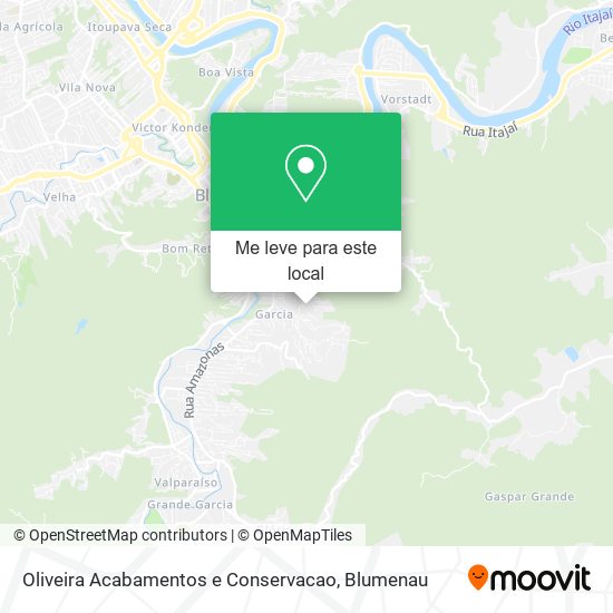 Oliveira Acabamentos e Conservacao mapa