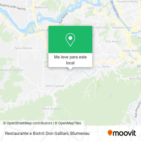 Restaurante e Bistrô Don Galliani mapa