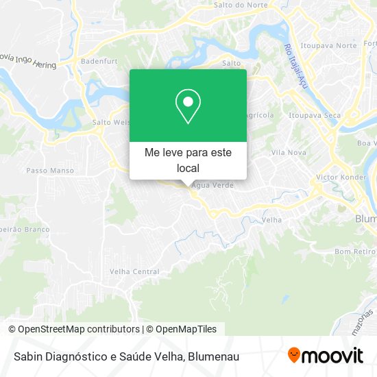 Sabin Diagnóstico e Saúde Velha mapa