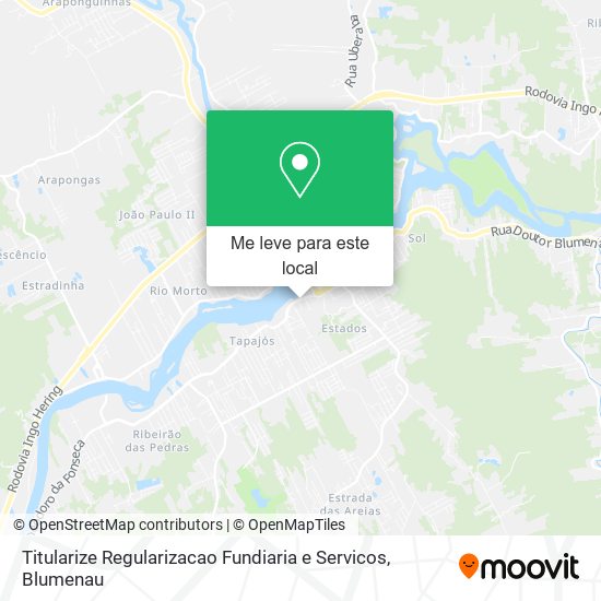 Titularize Regularizacao Fundiaria e Servicos mapa