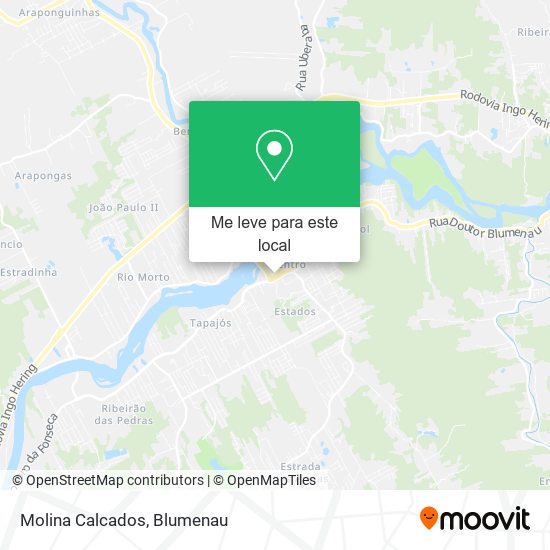 Molina Calcados mapa