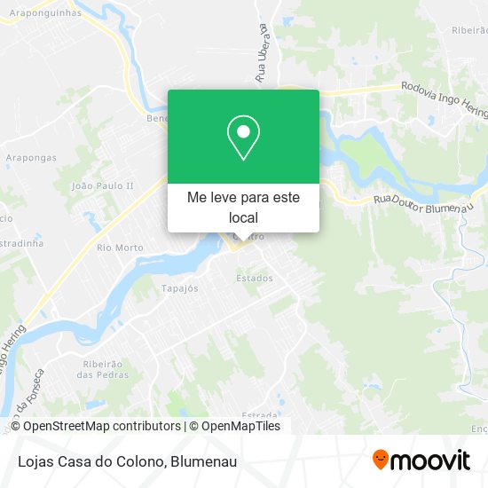 Lojas Casa do Colono mapa