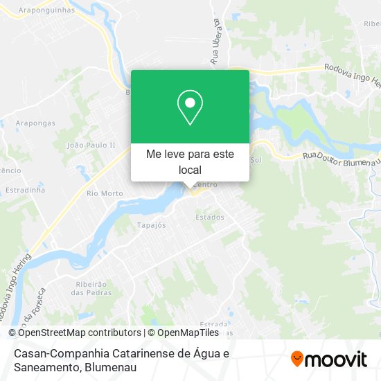 Casan-Companhia Catarinense de Água e Saneamento mapa