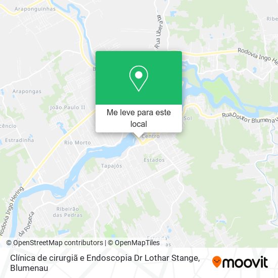 Clínica de cirurgiã e Endoscopia Dr Lothar Stange mapa