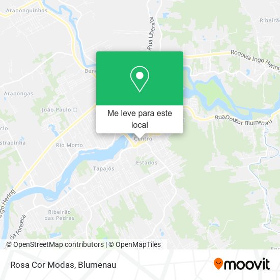 Rosa Cor Modas mapa