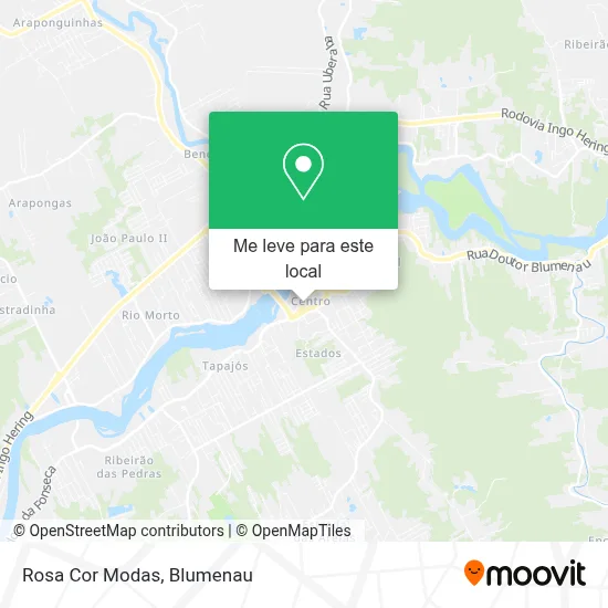 Rosa Cor Modas mapa