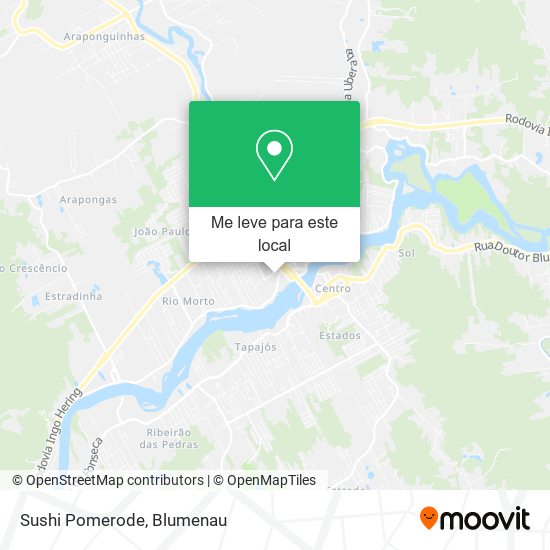 Sushi Pomerode mapa