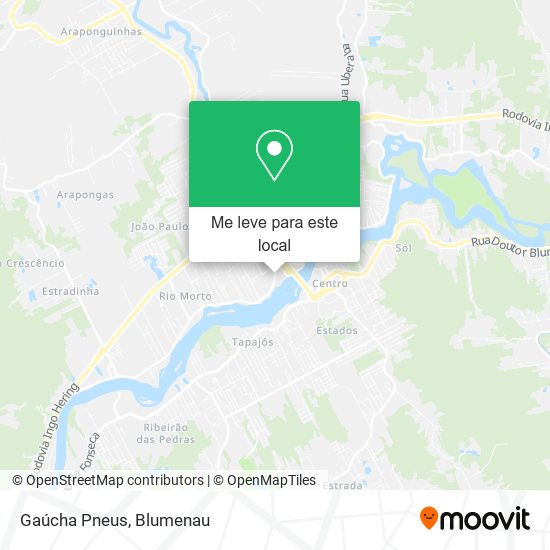Gaúcha Pneus mapa