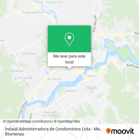 Indaial Administradora de Condomínios Ltda - Me mapa