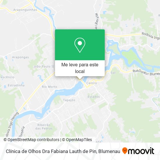 Clínica de Olhos Dra Fabiana Lauth de Pin mapa
