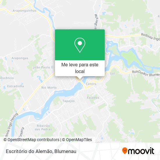 Escritório do Alemão mapa