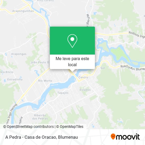 A Pedra - Casa de Oracao mapa