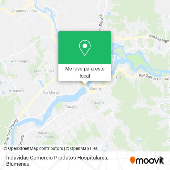 Indavidas Comercio Produtos Hospitalares mapa