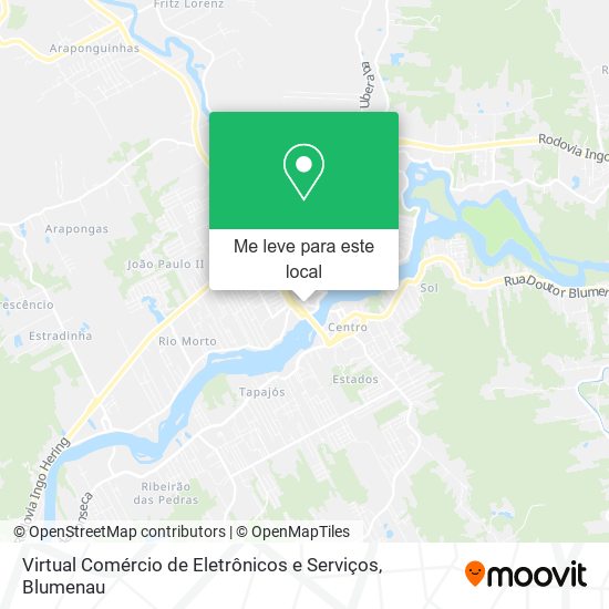 Virtual Comércio de Eletrônicos e Serviços mapa