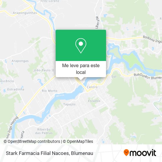 Stark Farmacia Filial Nacoes mapa