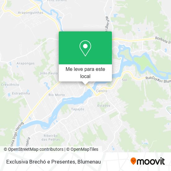 Exclusiva Brechó e Presentes mapa
