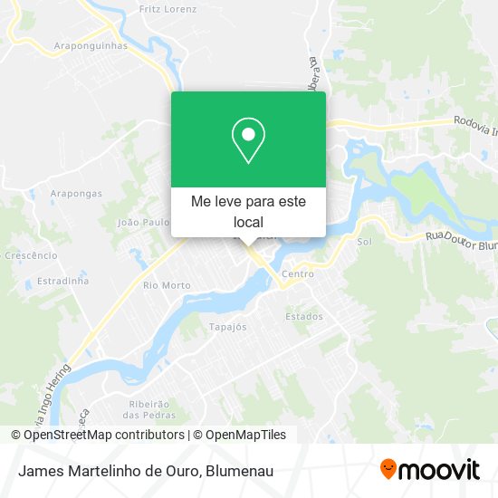 James Martelinho de Ouro mapa
