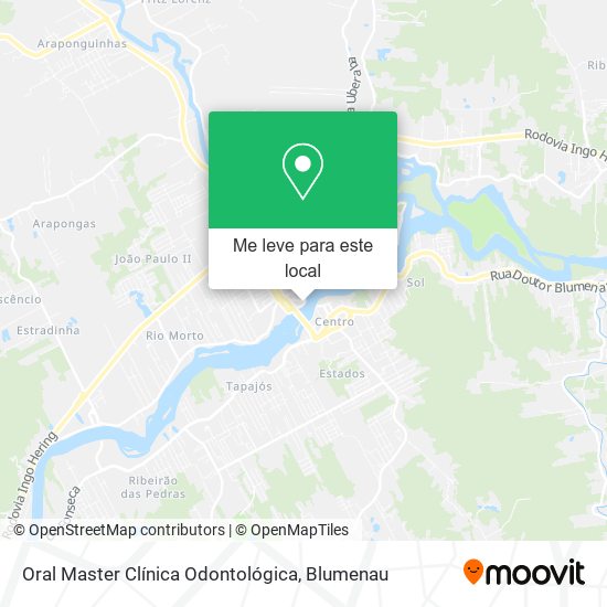 Oral Master Clínica Odontológica mapa