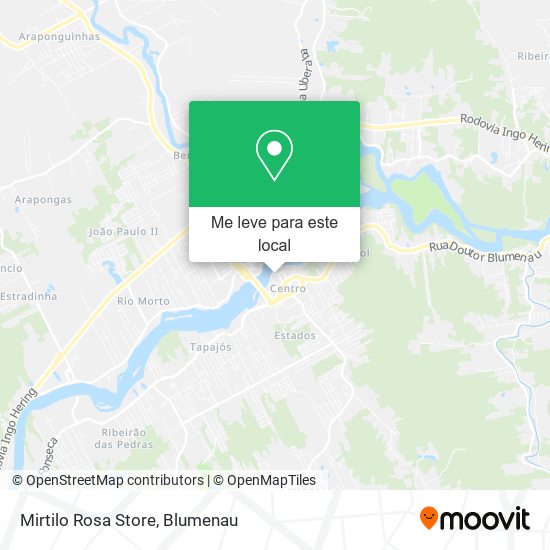 Mirtilo Rosa Store mapa