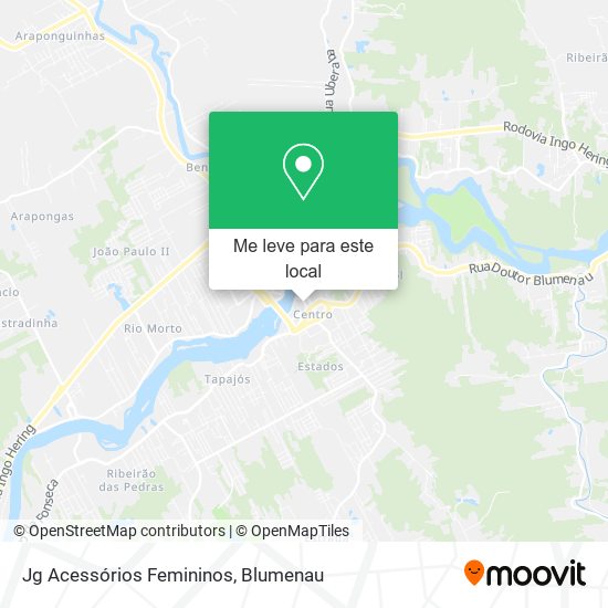 Jg Acessórios Femininos mapa