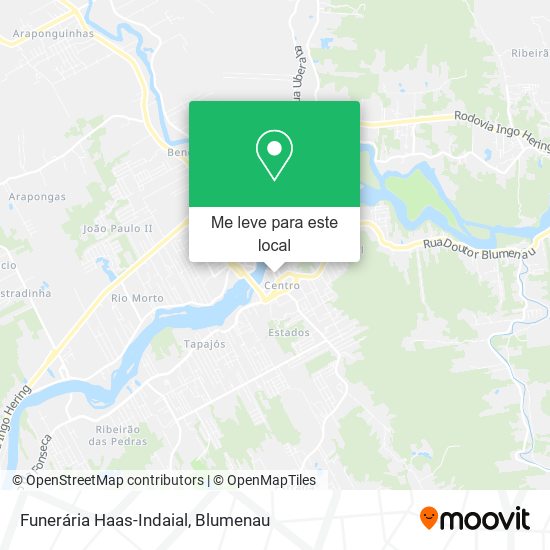 Funerária Haas-Indaial mapa