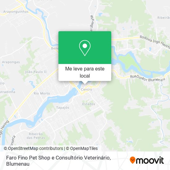 Faro Fino Pet Shop e Consultório Veterinário mapa