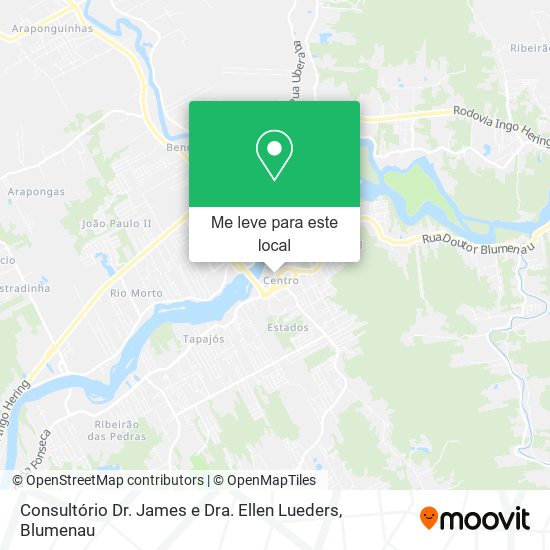 Consultório Dr. James e Dra. Ellen Lueders mapa