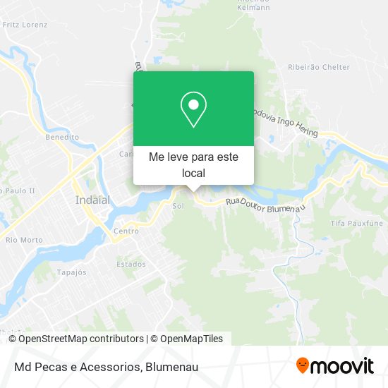 Md Pecas e Acessorios mapa