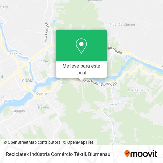 Reciclatex Indústria Comércio Têxtil mapa