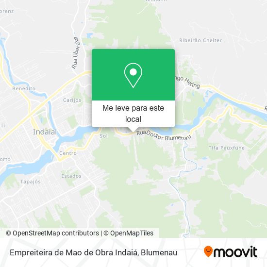 Empreiteira de Mao de Obra Indaiá mapa