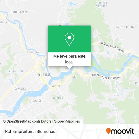 Rcf Empreiteira mapa