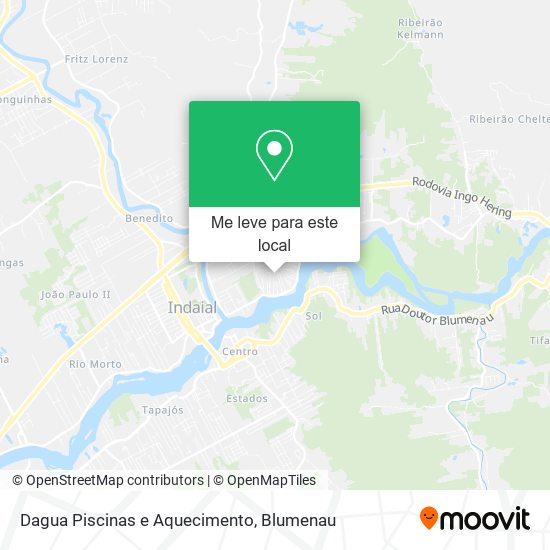 Dagua Piscinas e Aquecimento mapa