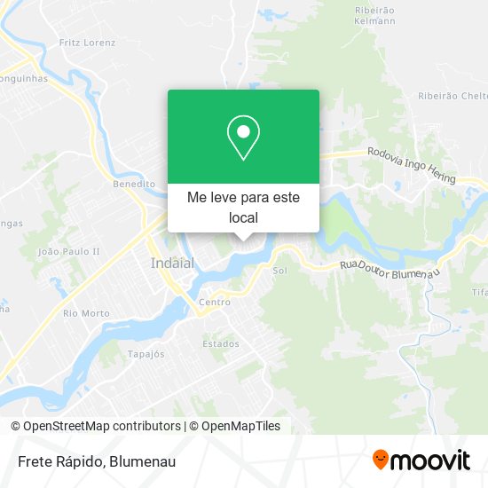 Frete Rápido mapa