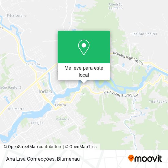 Ana Lisa Confecções mapa