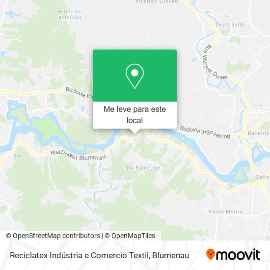 Reciclatex Indústria e Comercio Textil mapa