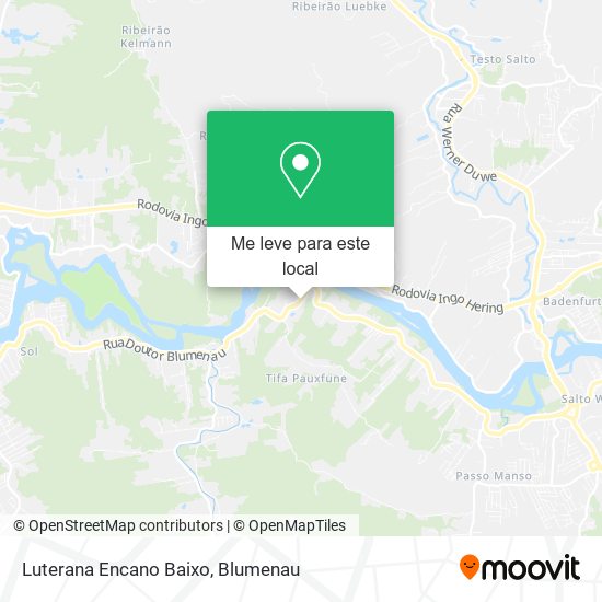 Luterana Encano Baixo mapa