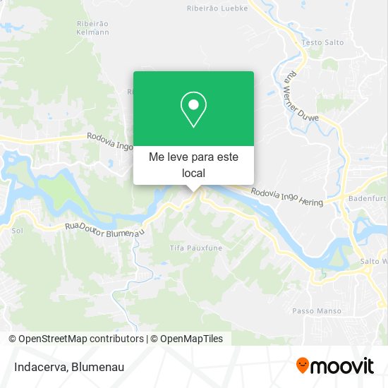 Indacerva mapa