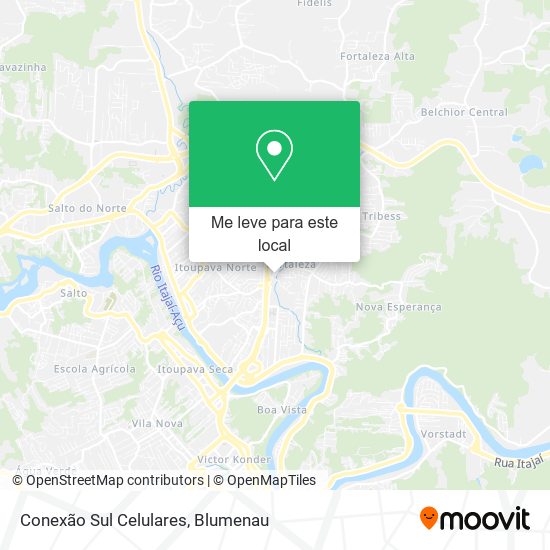 Conexão Sul Celulares mapa