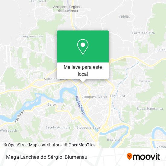Mega Lanches do Sérgio mapa