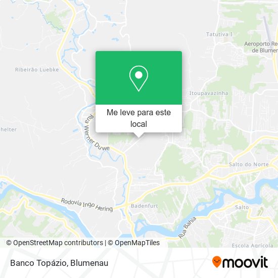Banco Topázio mapa