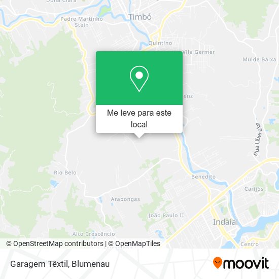 Garagem Têxtil mapa